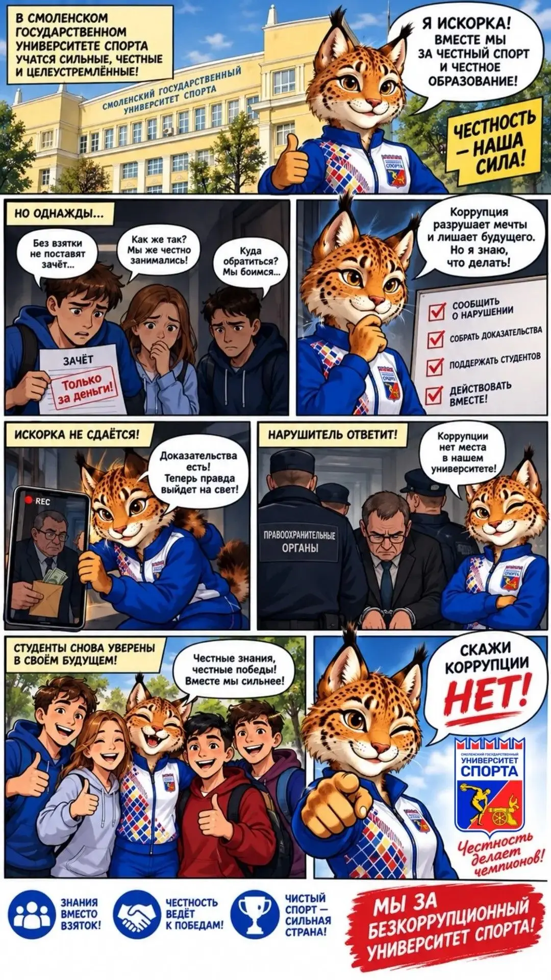 Участвуем в акции «Антикоррупционные мини-комиксы»! ✨