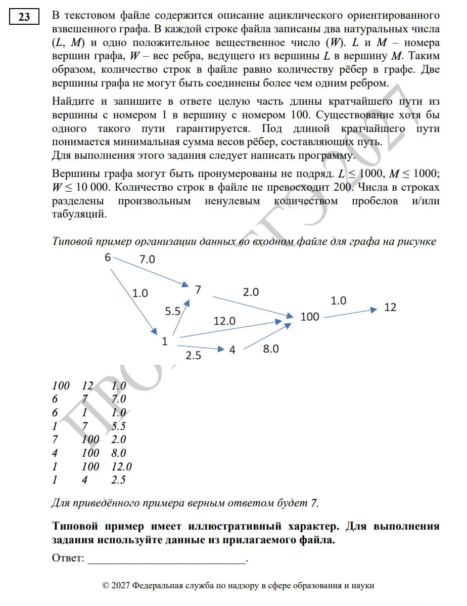 №23 из ФИПИ: давайте учиться решать