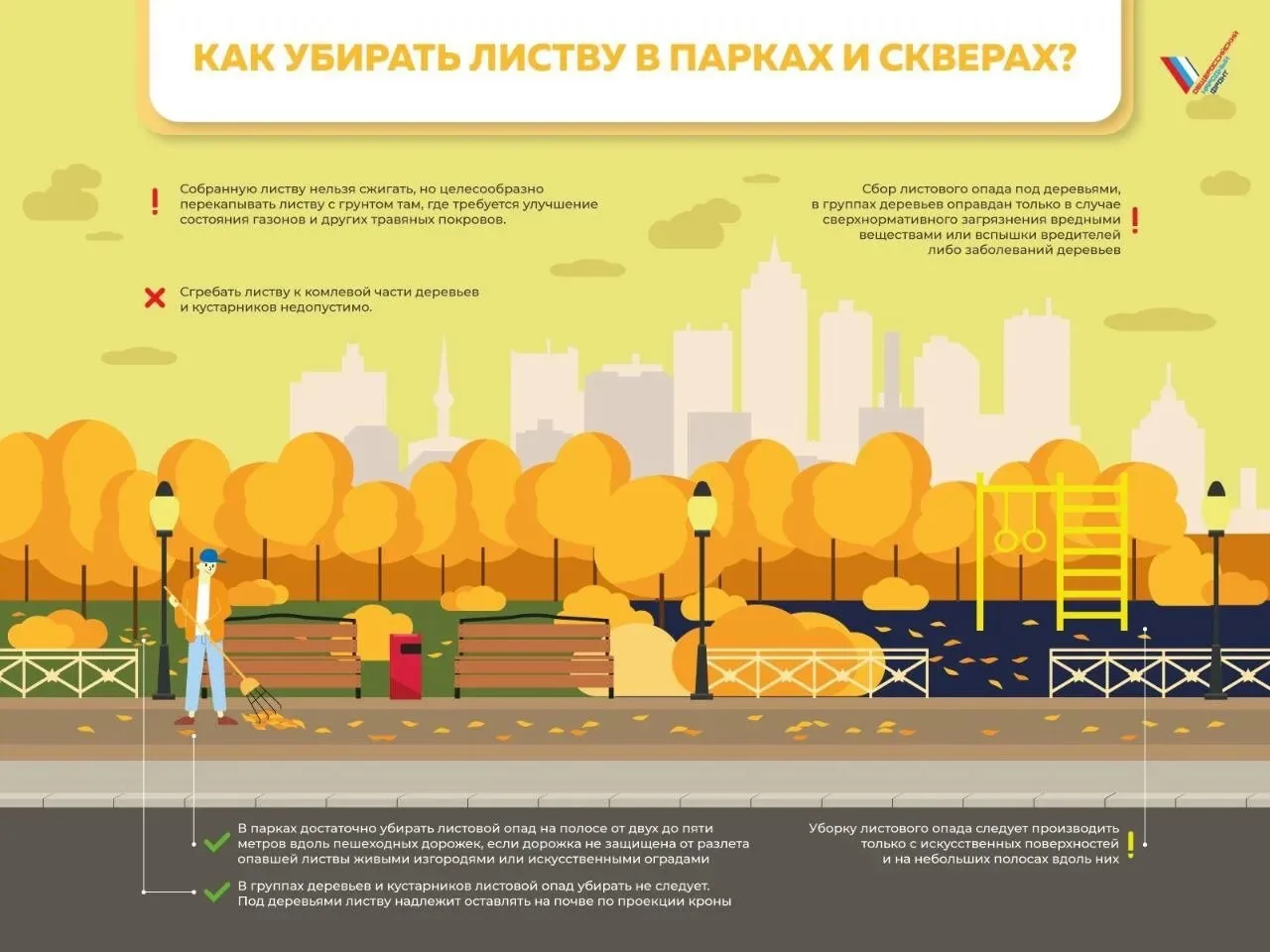👉🏻Опавшие листья во дворе, это ещё один сезонный фактор, который необходимо учитывать...