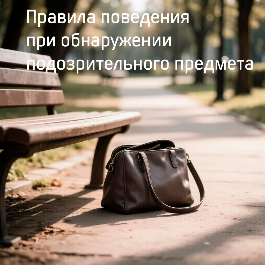 ПРАВИЛА ПОВЕДЕНИЯ ПРИ ОБНАРУЖЕНИИ ПОДОЗРИТЕЛЬНОГО ПРЕДМЕТА
