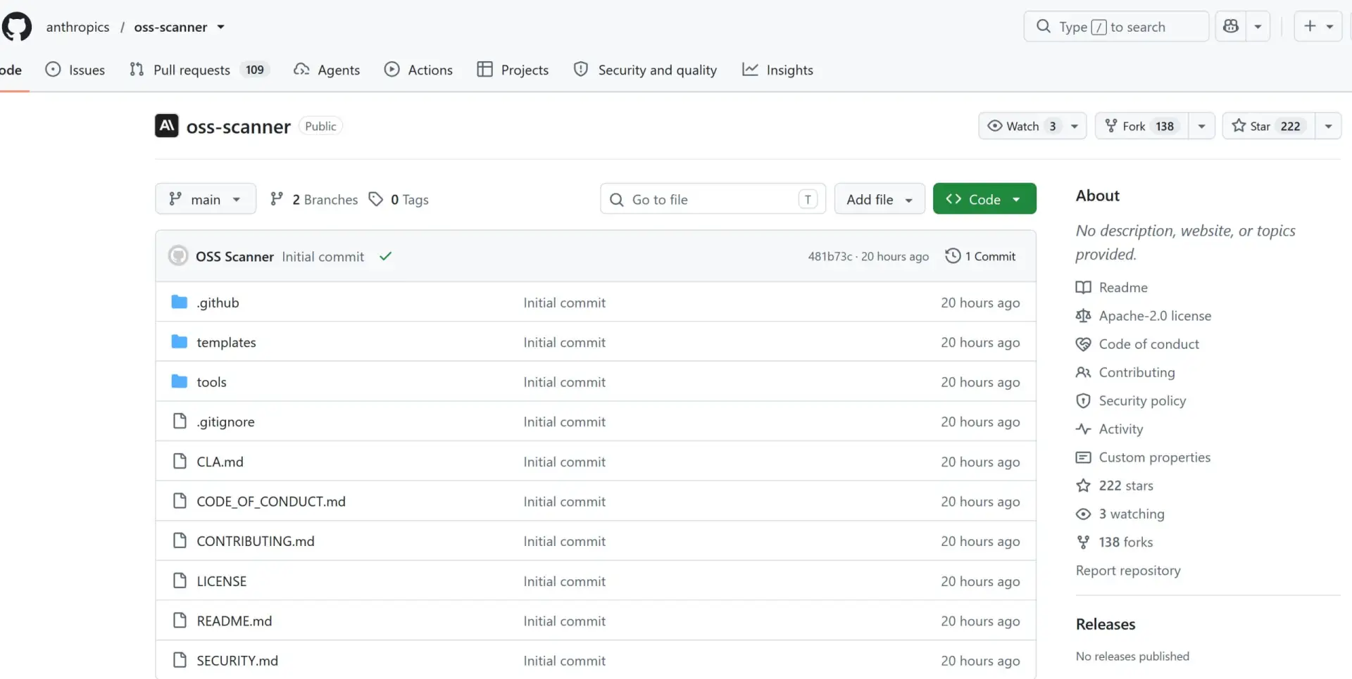 ❗️Тут — https://github.com/anthropics/oss-scanner📖