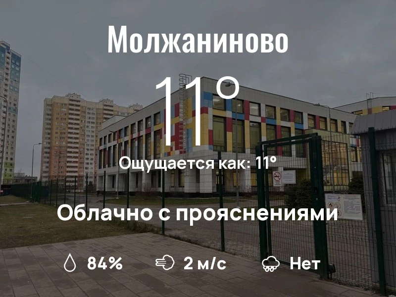 Что с погодой в Молжаниново?