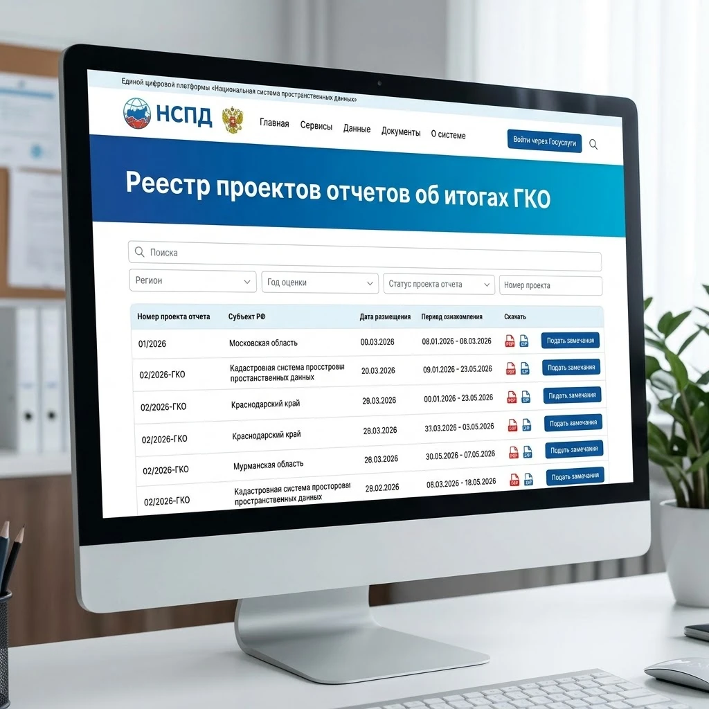 Проекты отчетов об итогах государственной кадастровой оценки
