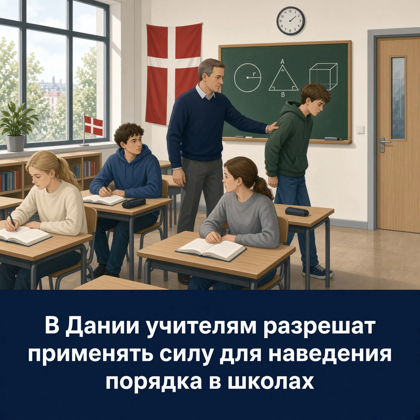 В Дании учителям разрешат применять силу для наведения порядка в школах