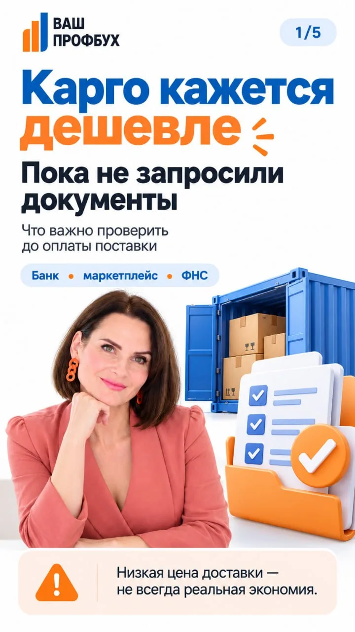 🚛 Карго кажется дешевле. Пока банк, маркетплейс или налоговая не попросили документы.