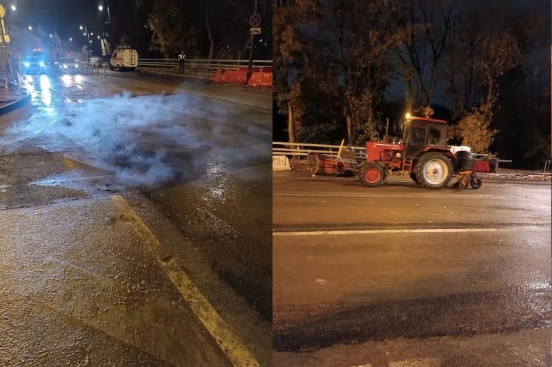 На Большой Советской в Смоленске закончили ремонт. Дорогу откроют до полуночи