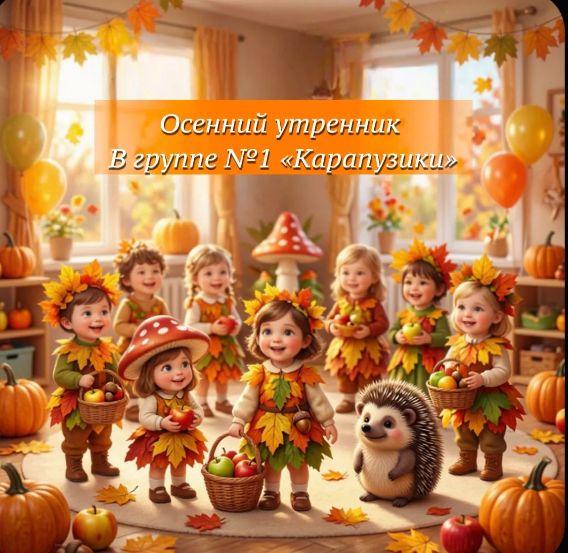 🍁Вот и началась пора наших осенних утренников 🍁