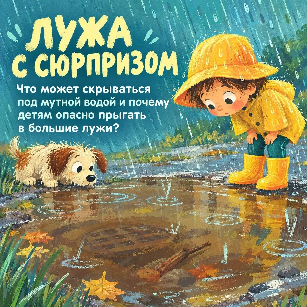 💦 Разбег, прыжок — брызги во все стороны!
