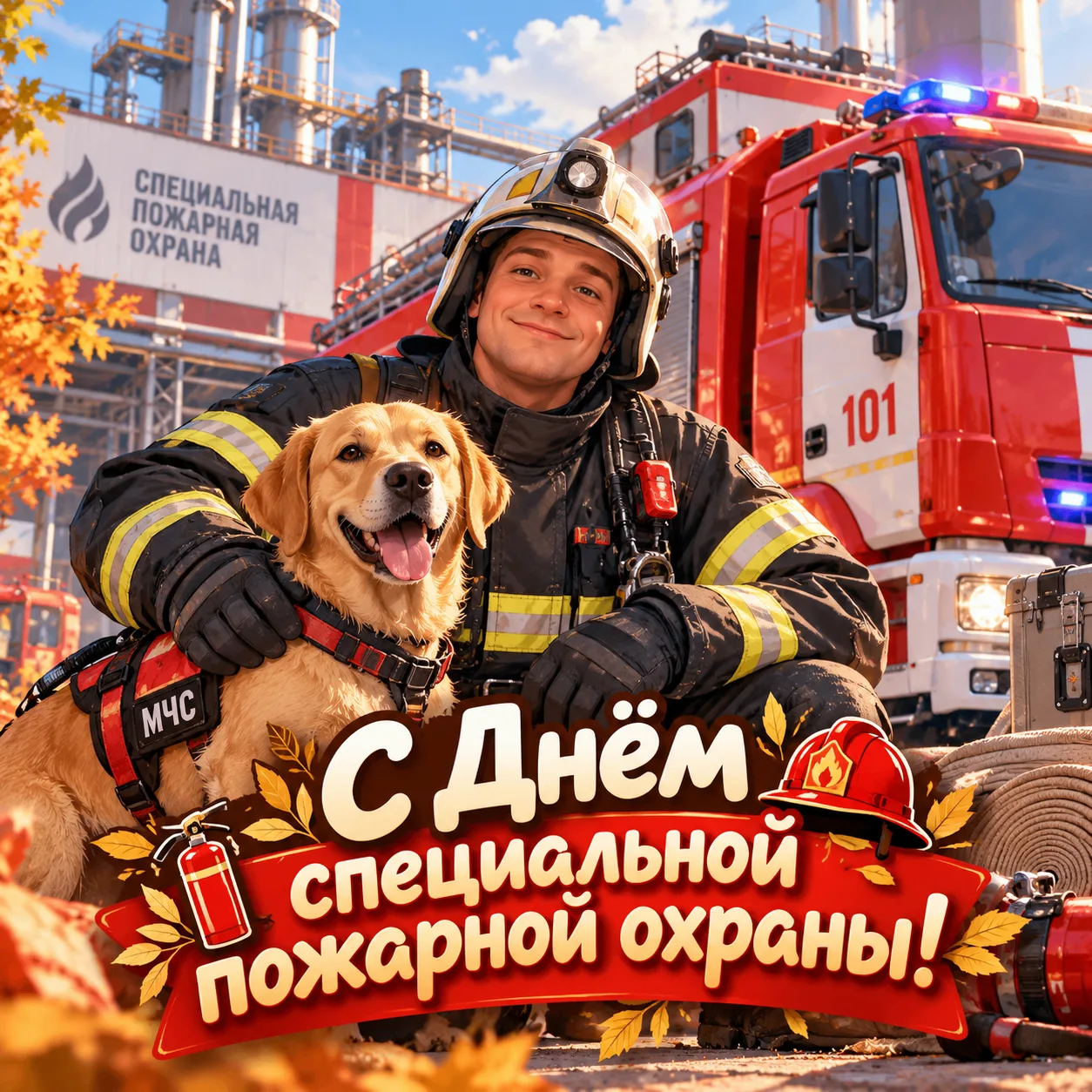 🚒 Сегодня День специальной пожарной охраны МЧС России.
