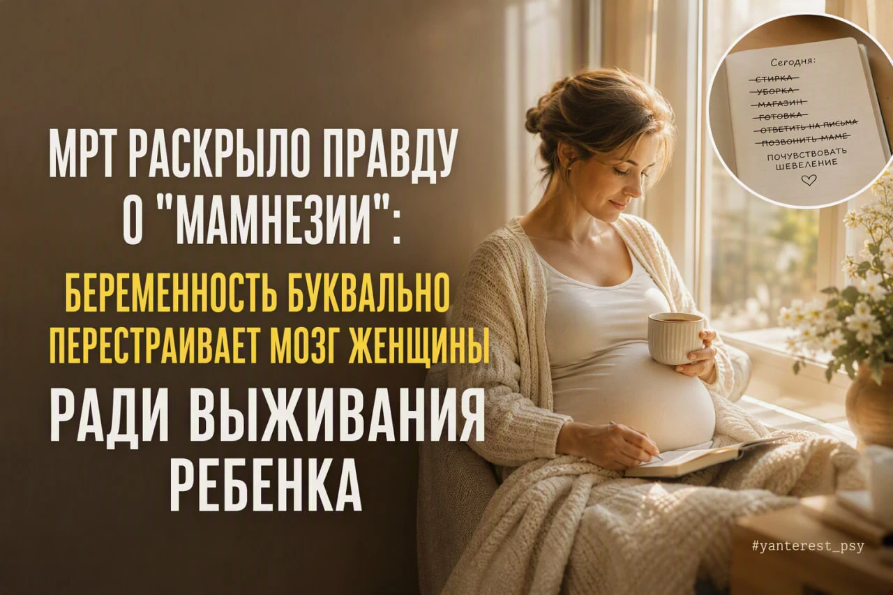 «Мамнезия» - это не деградация, а высокоточный апгрейд женского мозга.