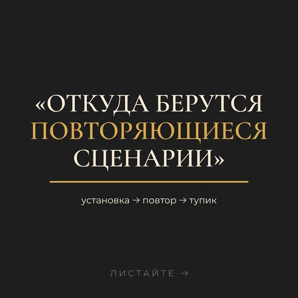 ОТКУДА БЕРУТСЯ ПОВТОРЯЮЩИЕСЯ СЦЕНАРИИ