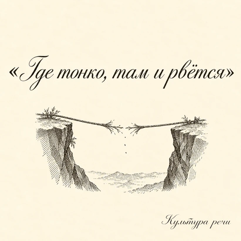Где тонко, там и рвётся