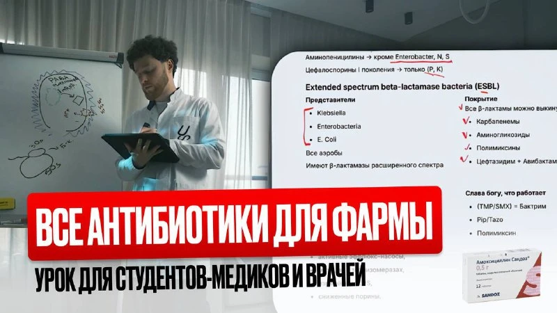 Антибиотики - причина 80% пересдач по фарме 💊