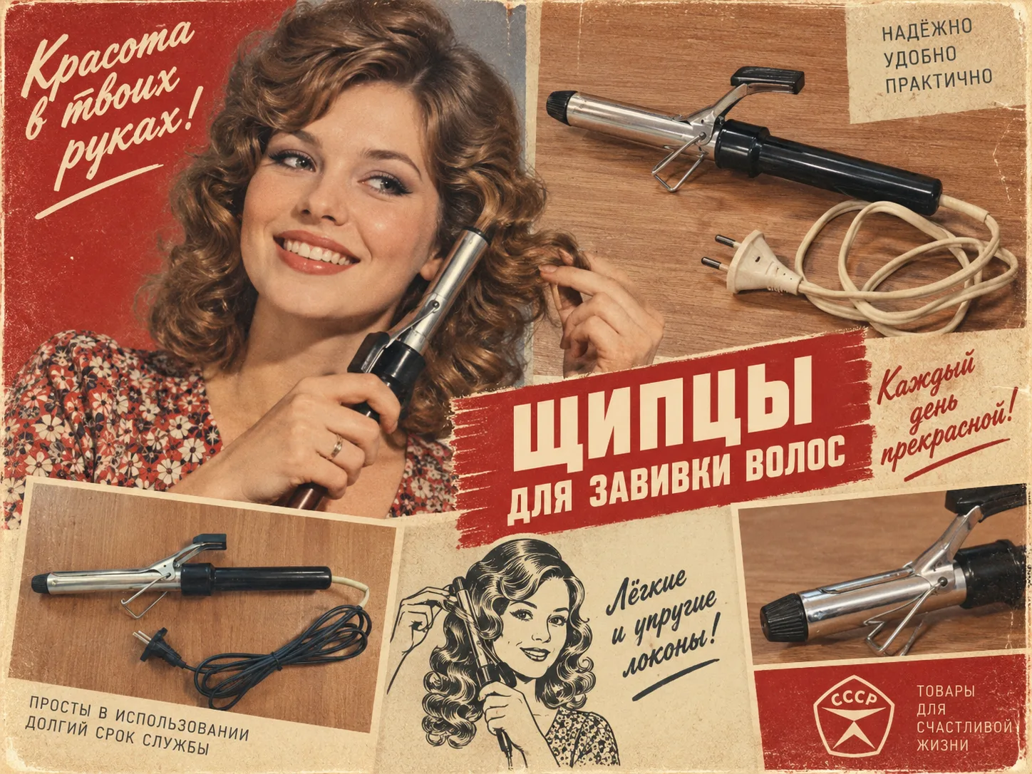 Щипцы для завивки волос