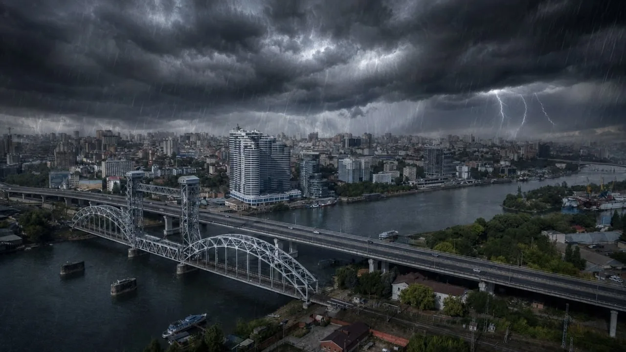 ⚡🌧 В Ростовской области объявлено штормовое предупреждение