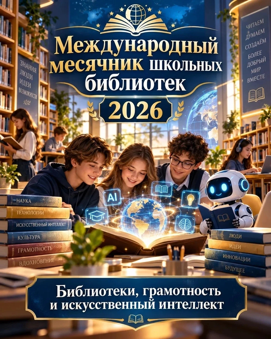 📚  В октябре 2026 года по всему миру проходит Международный месячник школьных библиоте...