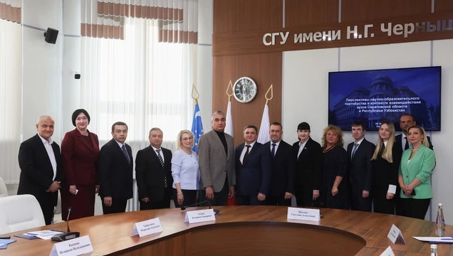 Курс на стратегическое партнерство: в СГУ с рабочим визитом побывала делегация из Узбек...