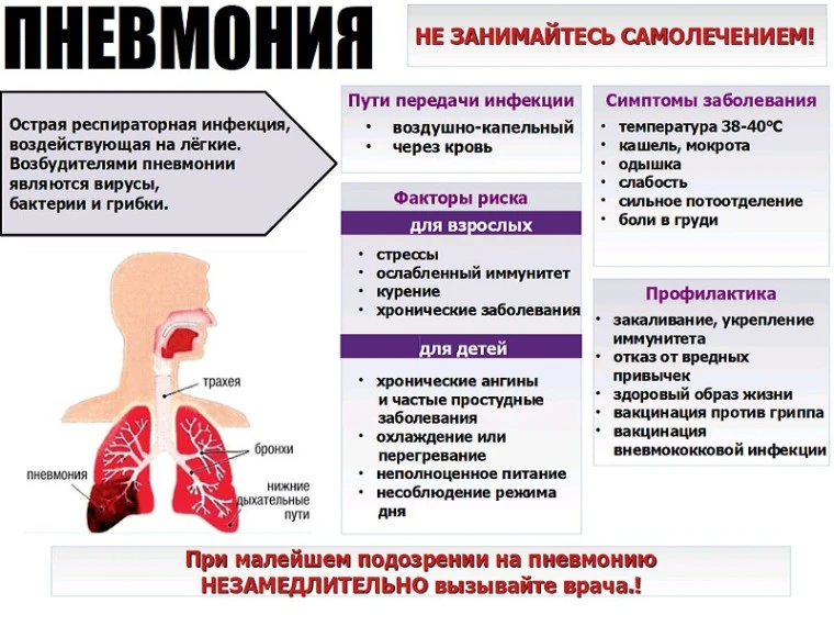 Как понять, что простуда перерастает в пневмонию?
