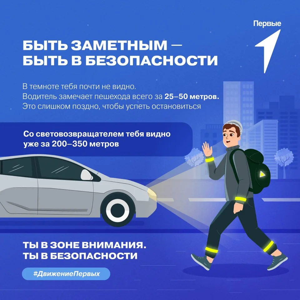 Световозвращатели – средства пассивной безопасности пешеходов