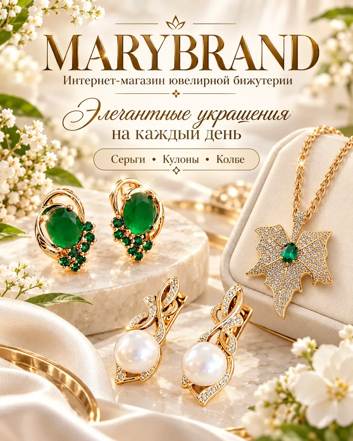 Огромный выбор ЮВЕЛИРНОЙ БИЖУТЕРИИ  на любой вкус и случай.