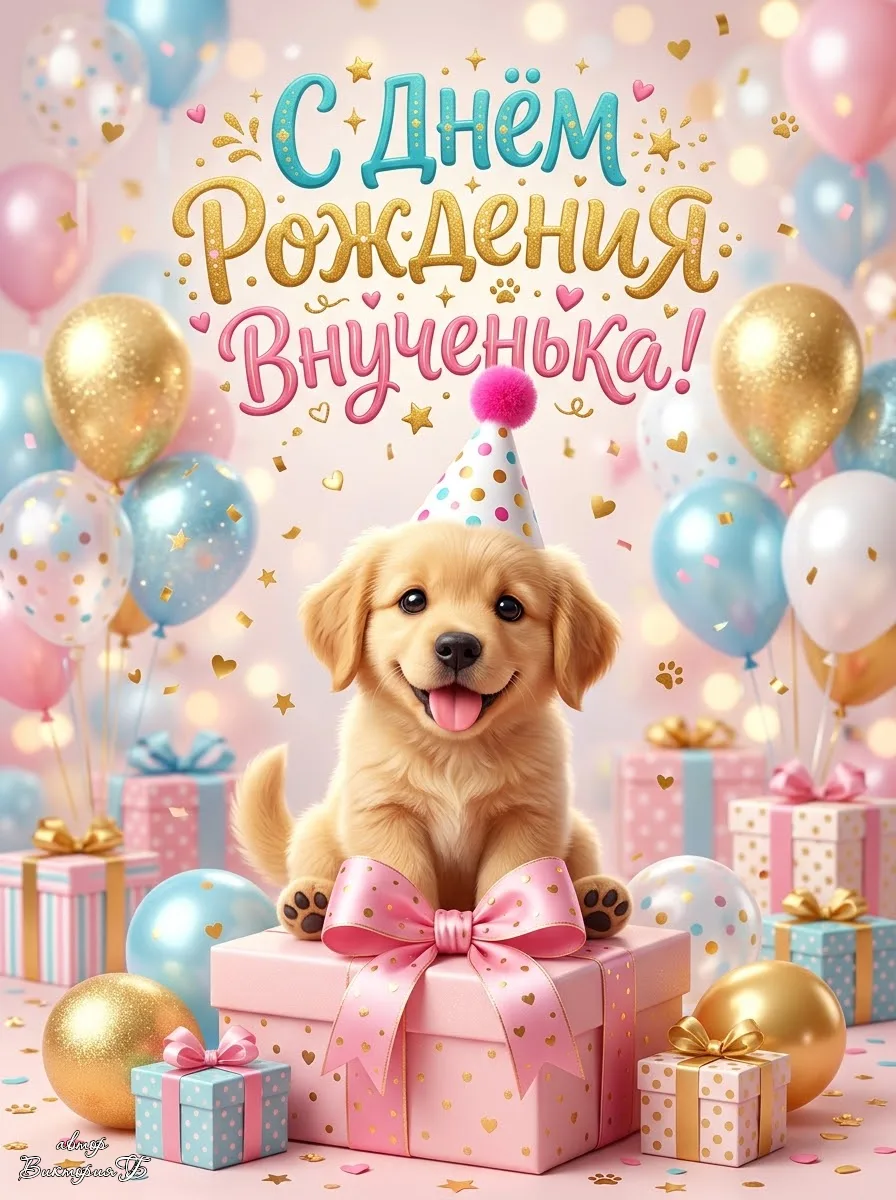 ​С днём рождения, наша милая внученька!