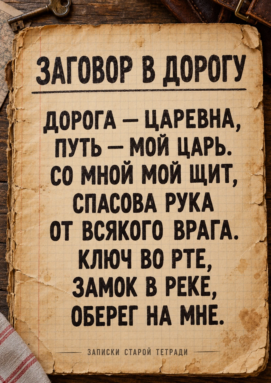 ЗАГОВОР В ДОРОГУ 🍂