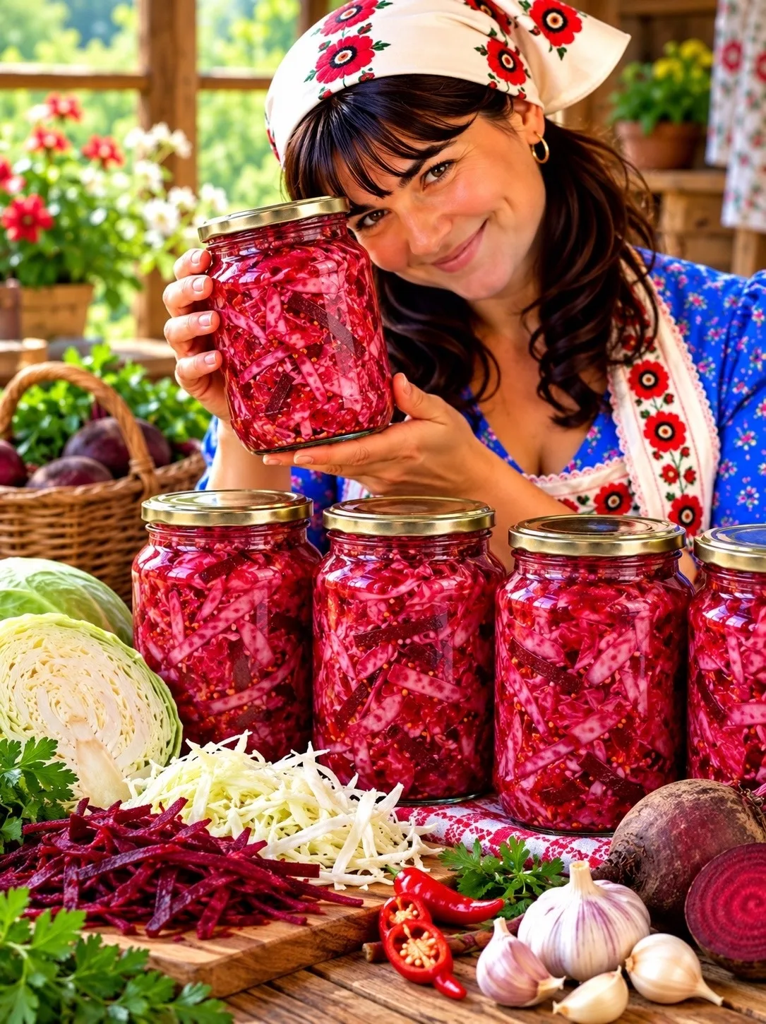 🥬 САЛАТ ИЗ КАПУСТЫ И СВЁКЛЫ НА ЗИМУ