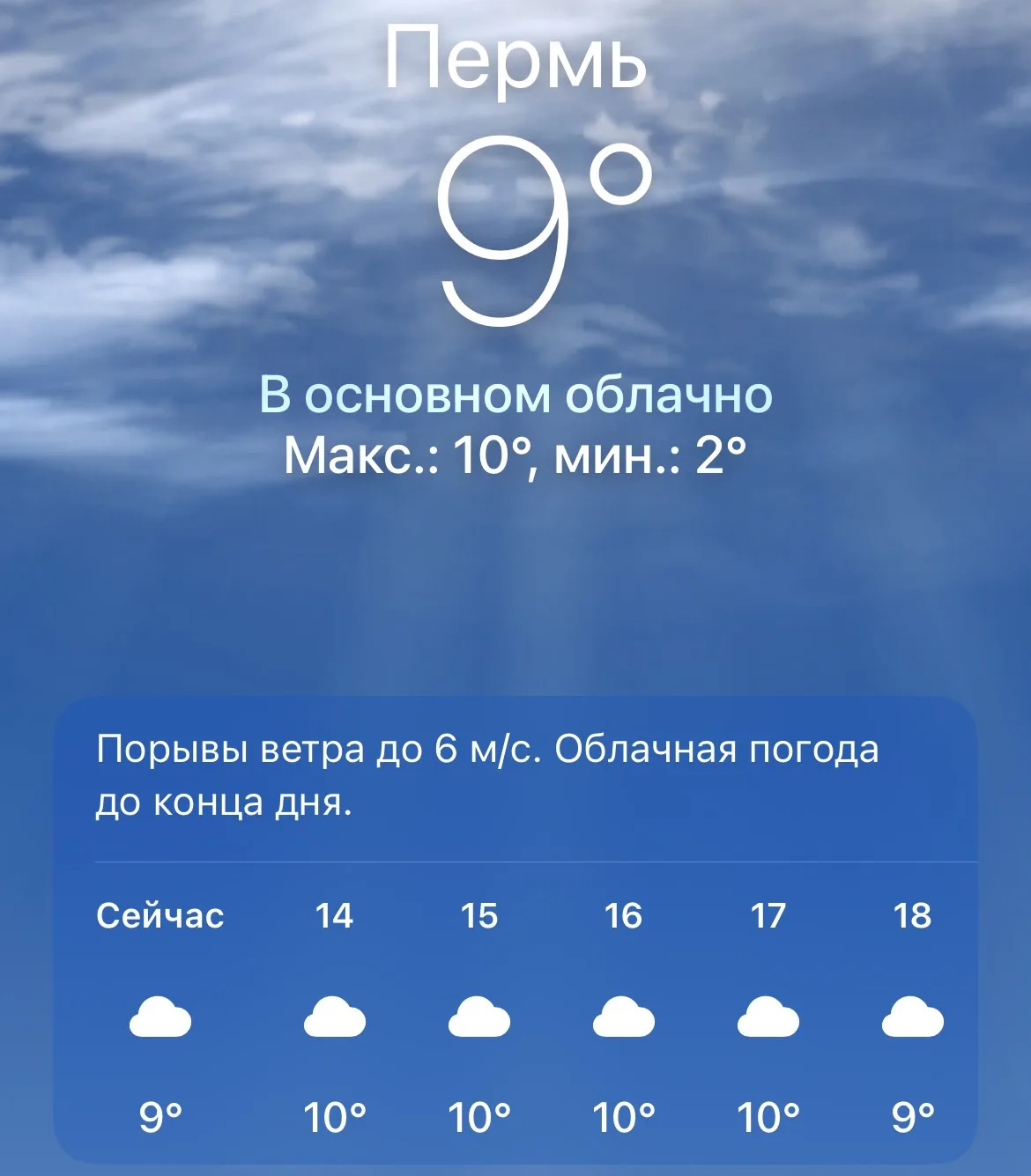 🌥️ Погода сейчас