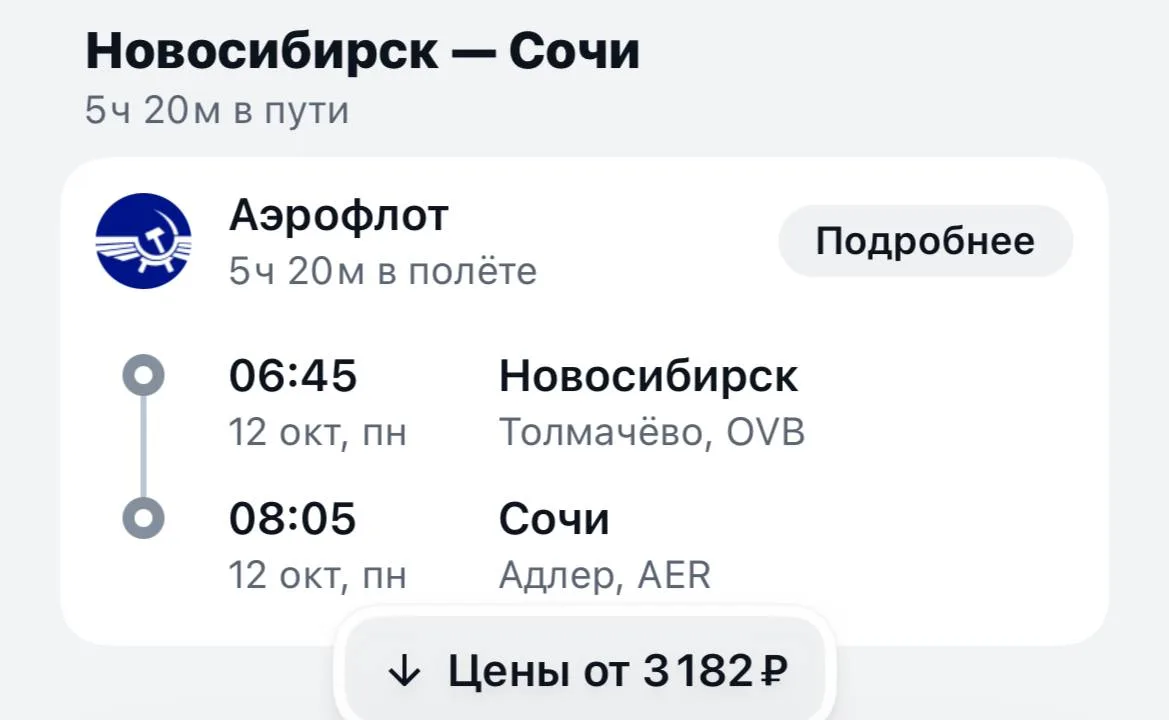 Из Новосибирска в Сочи с багажом за 3 тыс 🔥