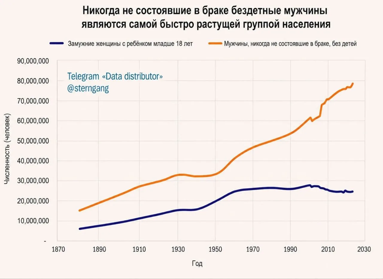 Одинокие мужчины — следующий большой рынок и следующий большой электорат