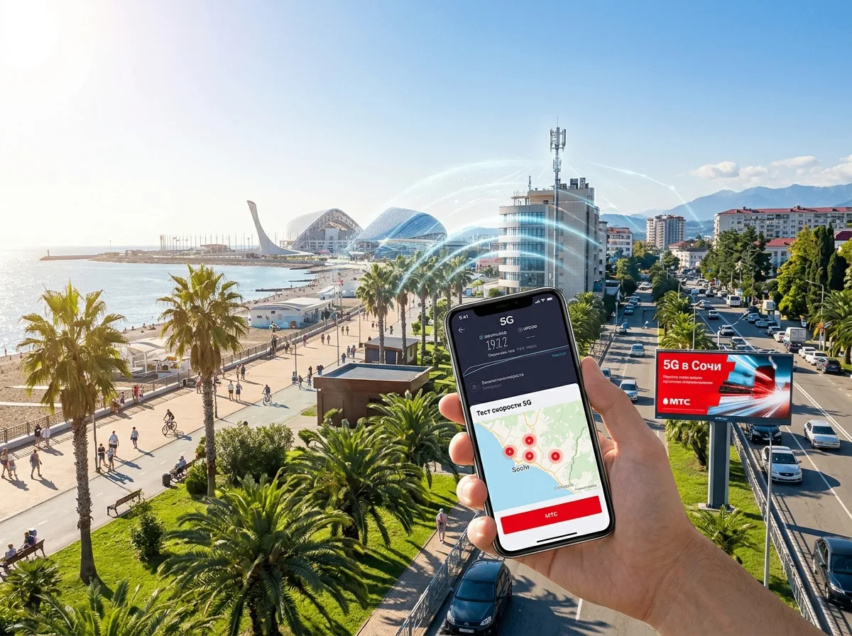 В Сочи заработал 5G.