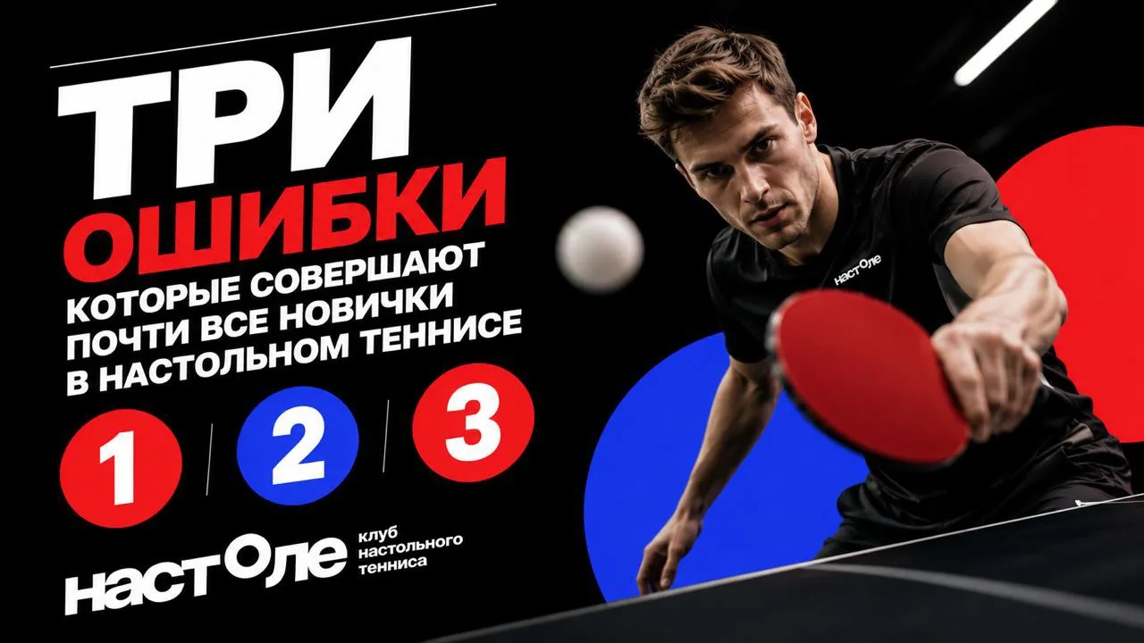 🏓 Три ошибки, которые совершают почти все новички в настольном теннисе