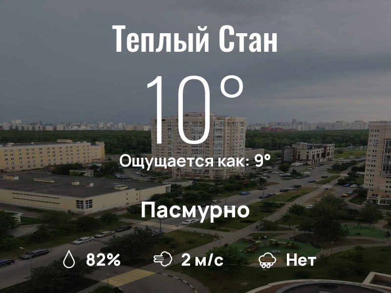 Что с погодой в Теплом Стане?