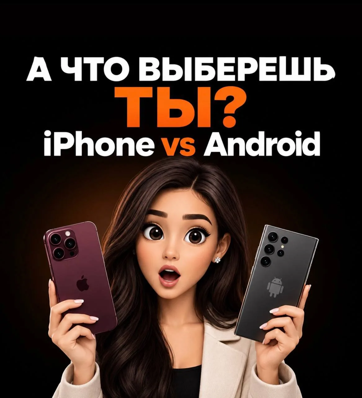 А ты на чьей стороне - iPhone или Android ? 🤔