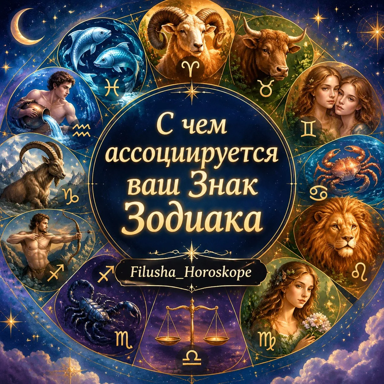 С чем ассоциируется ваш Знак Зодиака ❔