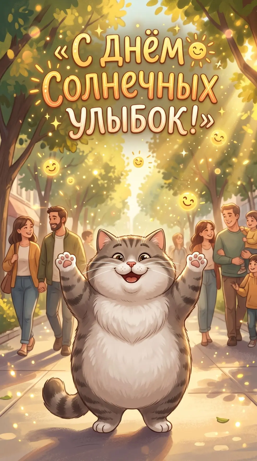 С Днём солнечных улыбок! Пусть повод улыбнуться найдётся сегодня сам собой.