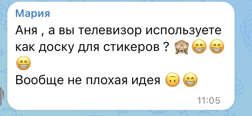 Телевизор в комнате висит 2 года.