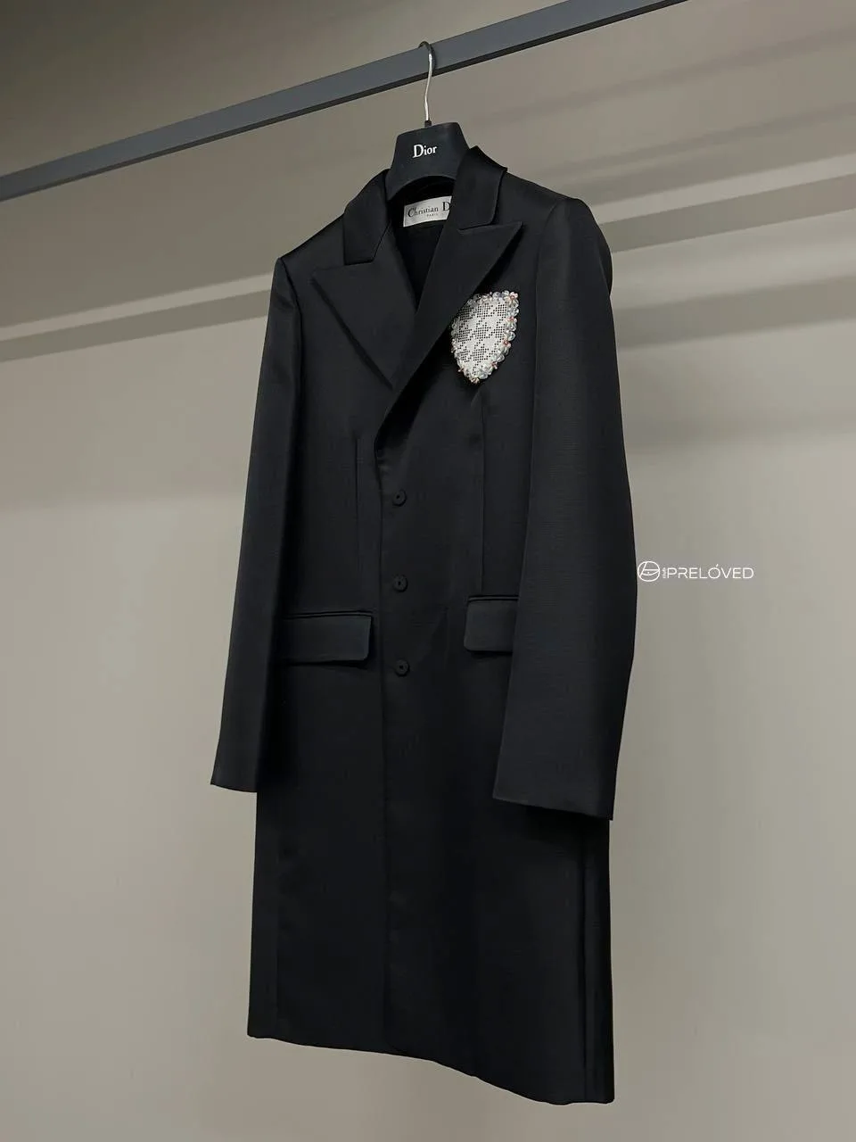 Новый удлиненный жакет-пальто Dior, маркировка 38FR.