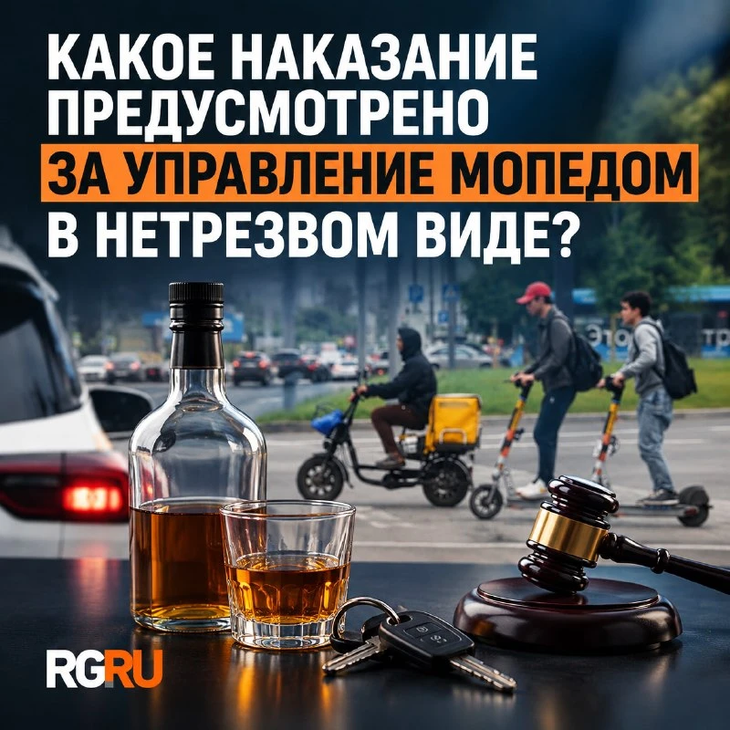 Верховный суд подтвердил, что за управление мопедом в нетрезвом виде грозит лишение прав.