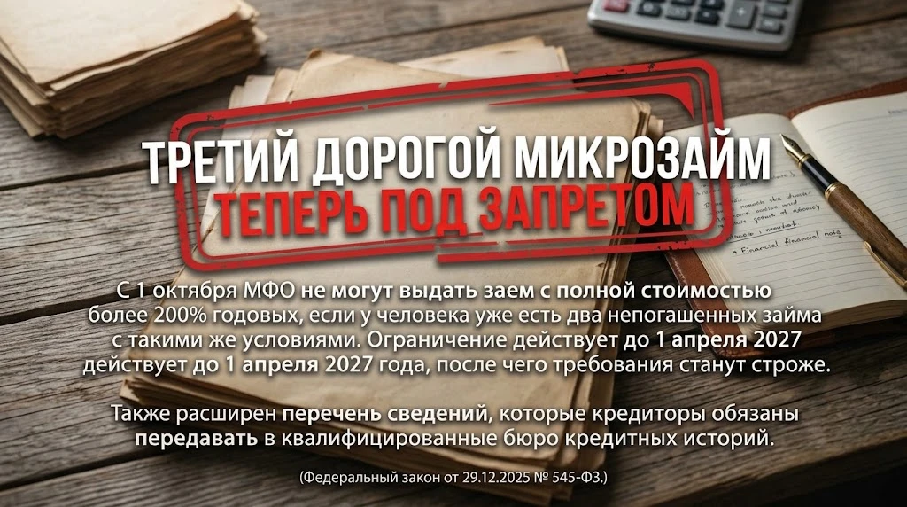 Третий дорогой микрозайм теперь под запретом