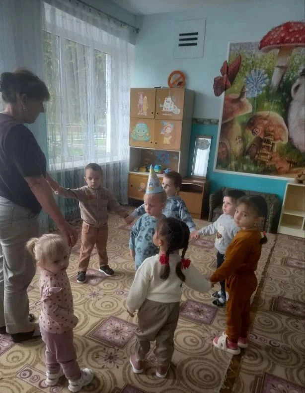 В рамках реализации программы «Фольклорные игры в детском саду», ребята младшей  группы