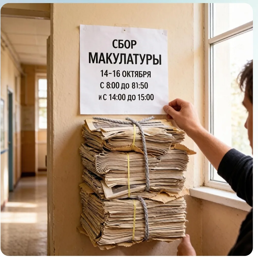 Сдай старые тетради — спаси дерево! Экологическая акция по сбору макулатуры