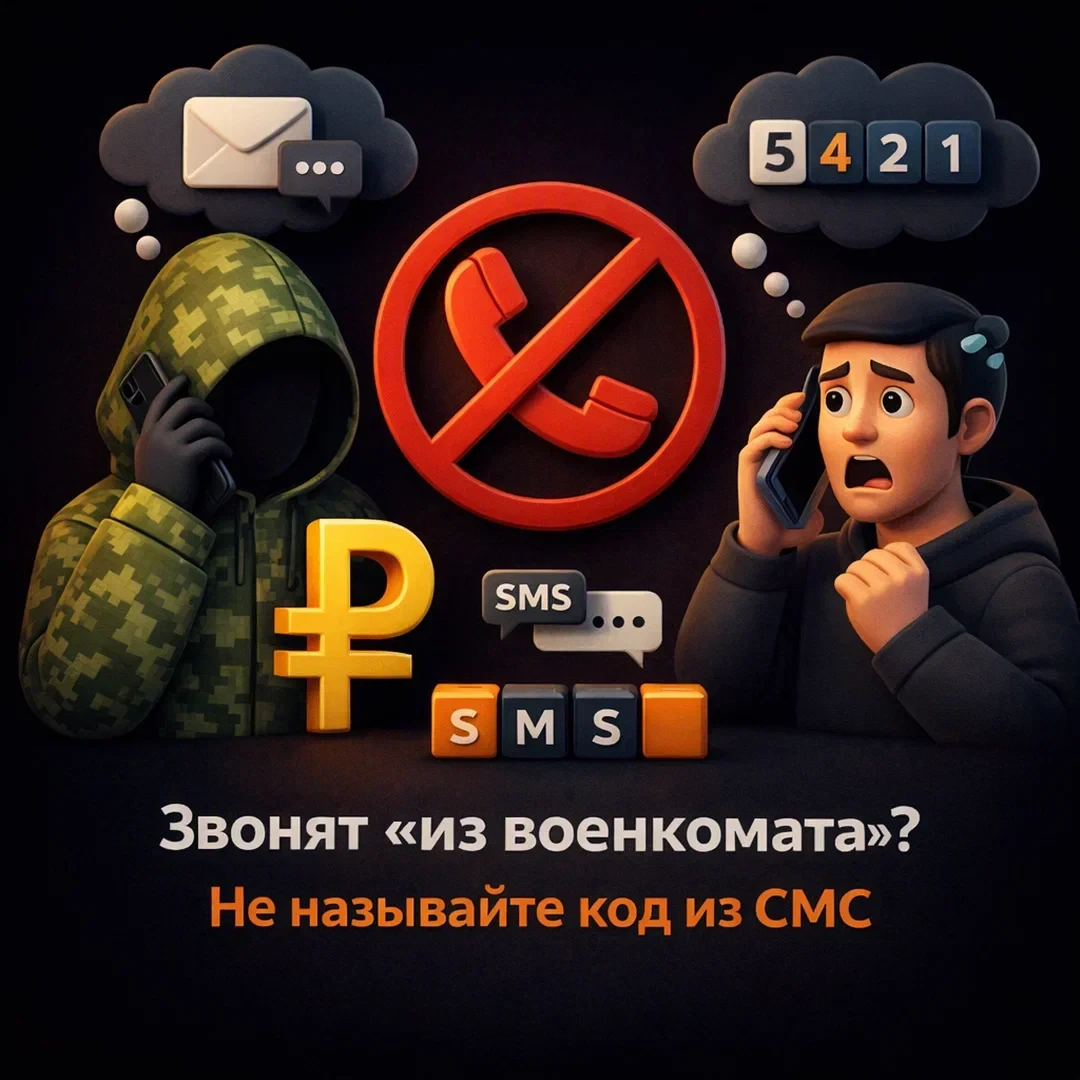 С осенним призывом вернулась старая схема мошенников. Звонят якобы из военкомата: прося...