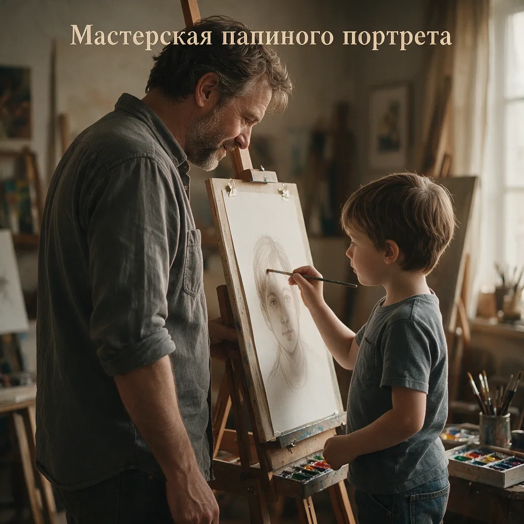 🎨 Конкурс "Мастерская папиного портрета"!