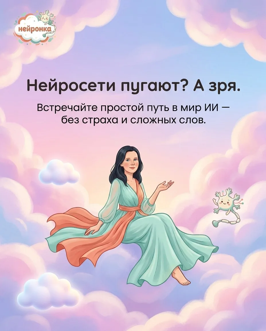 Друзья, если от слова «нейросеть» до сих пор холодеет в груди — это правда нормально, п...