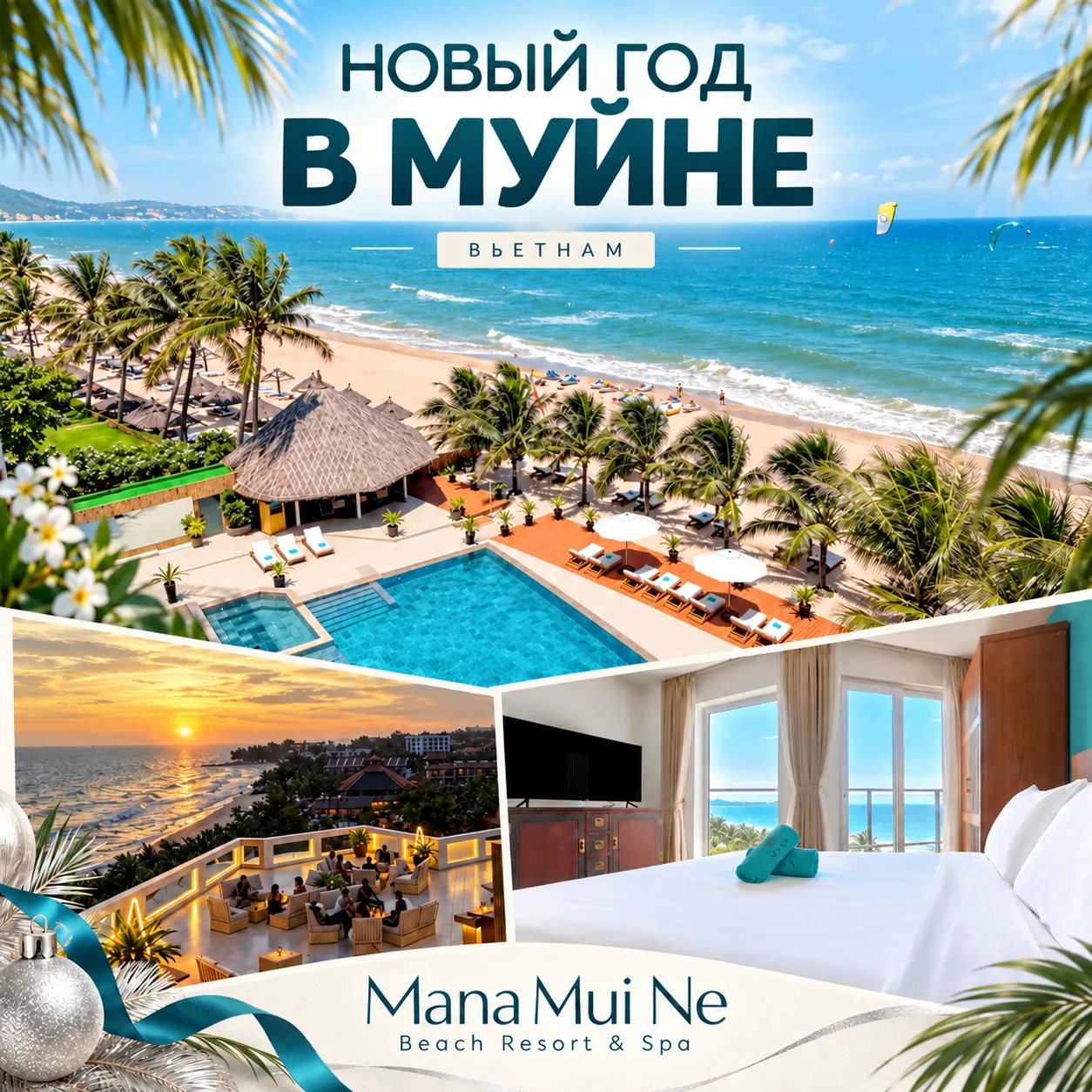 🌴 НОВЫЙ ГОД В МУЙНЕ — С МОРЕМ ЗА ОКНОМ И ЛЕТНИМ НАСТРОЕНИЕМ!