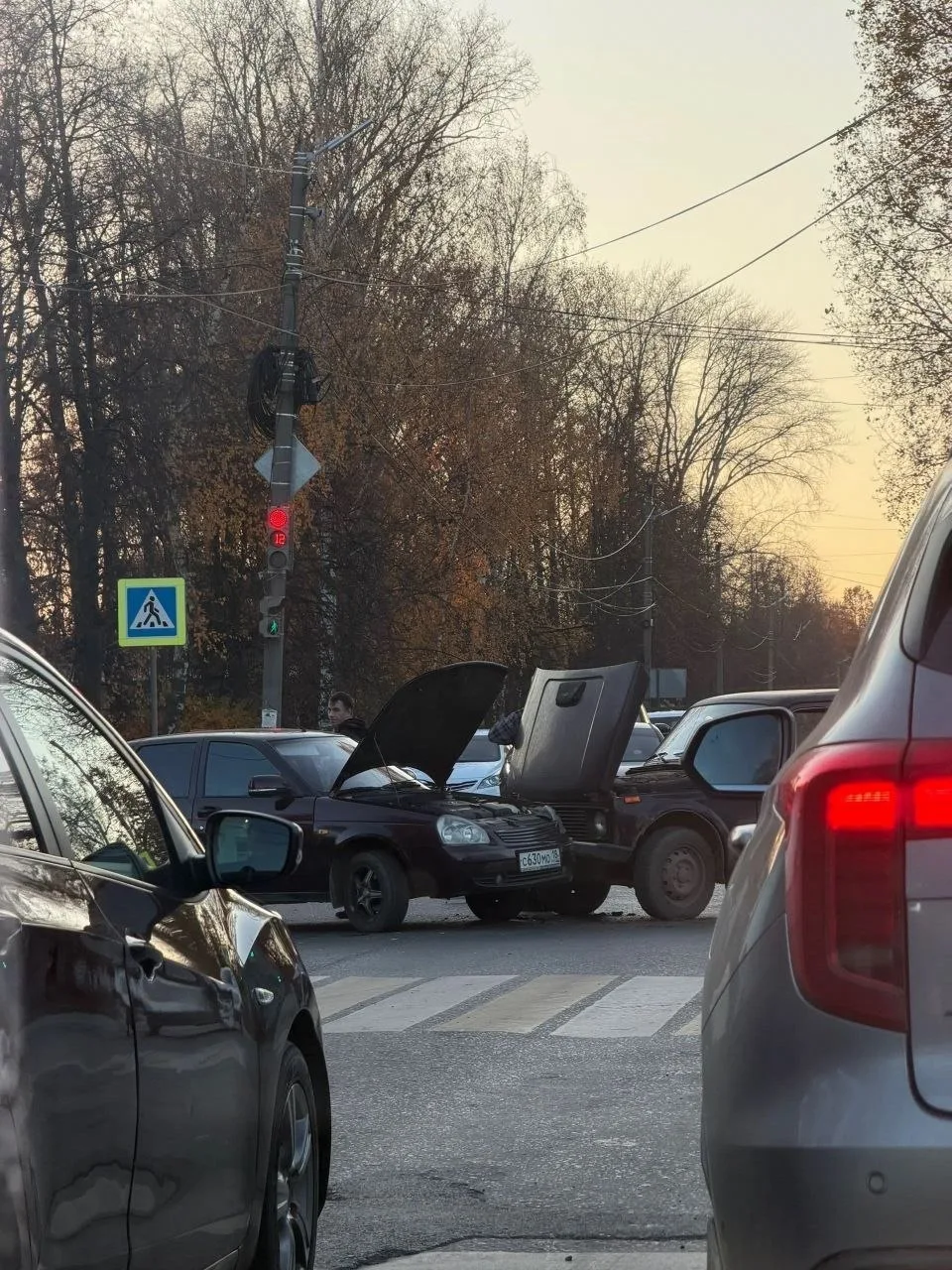 У Пушкинского произошла авария