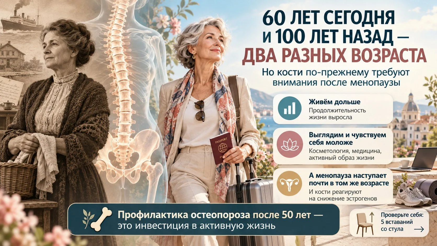 60 ЛЕТ СЕГОДНЯ И 100 ЛЕТ НАЗАД — ДВА РАЗНЫХ ВОЗРАСТА?