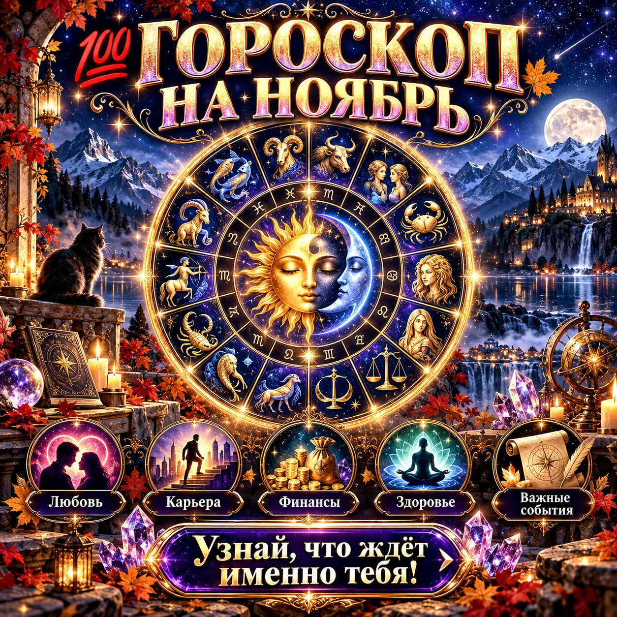 💯 ГОРОСКОП НА НОЯБРЬ 🌟