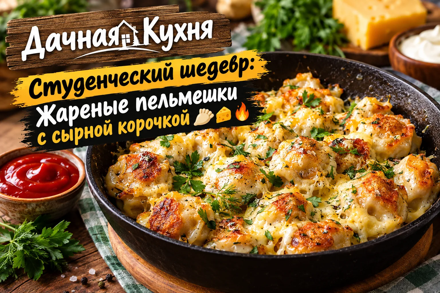 Студенческий шедевр: Жареные пельмешки с сырной корочкой 🥟🧀🔥